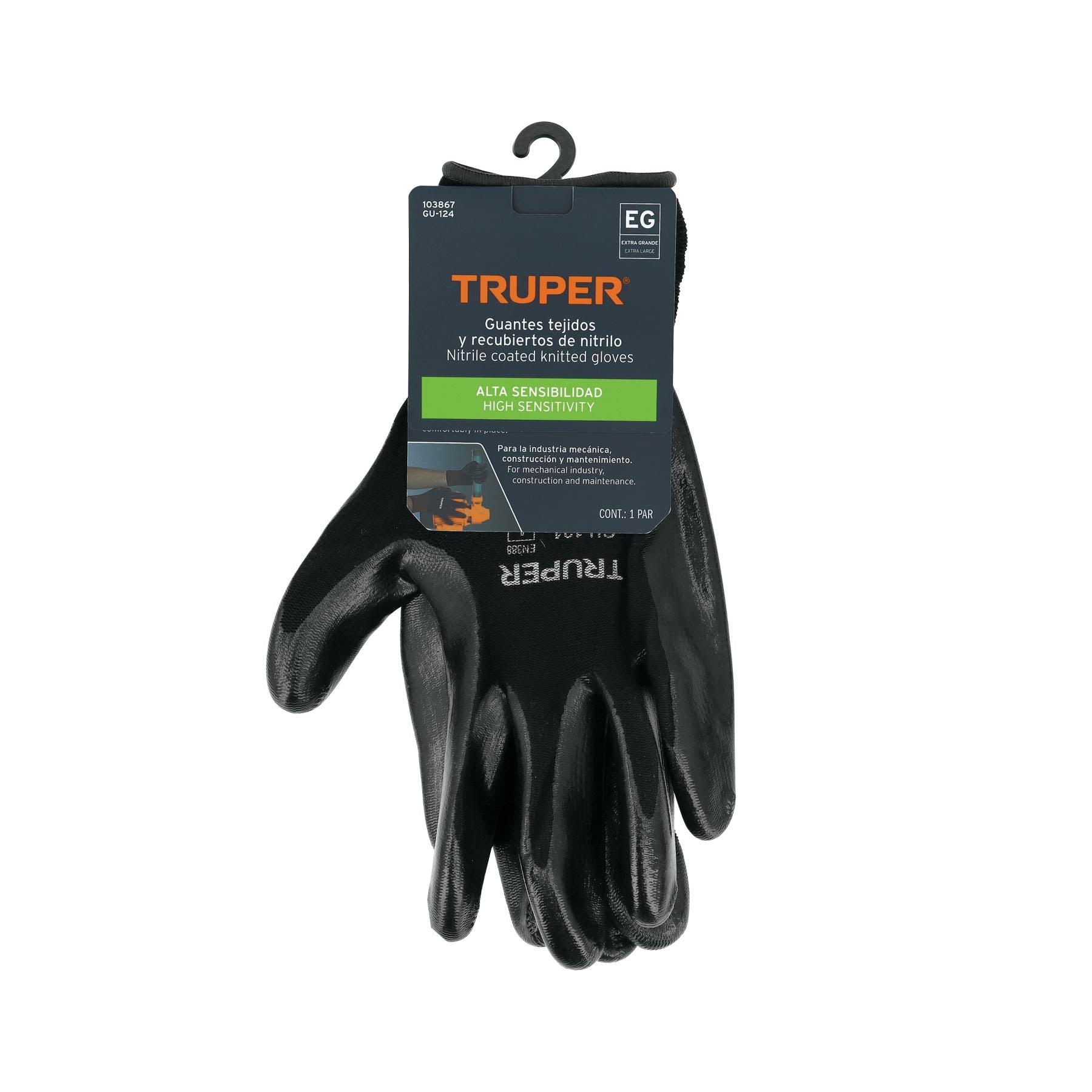 Guantes de nylon recubiertos de nitrilo XG Truper