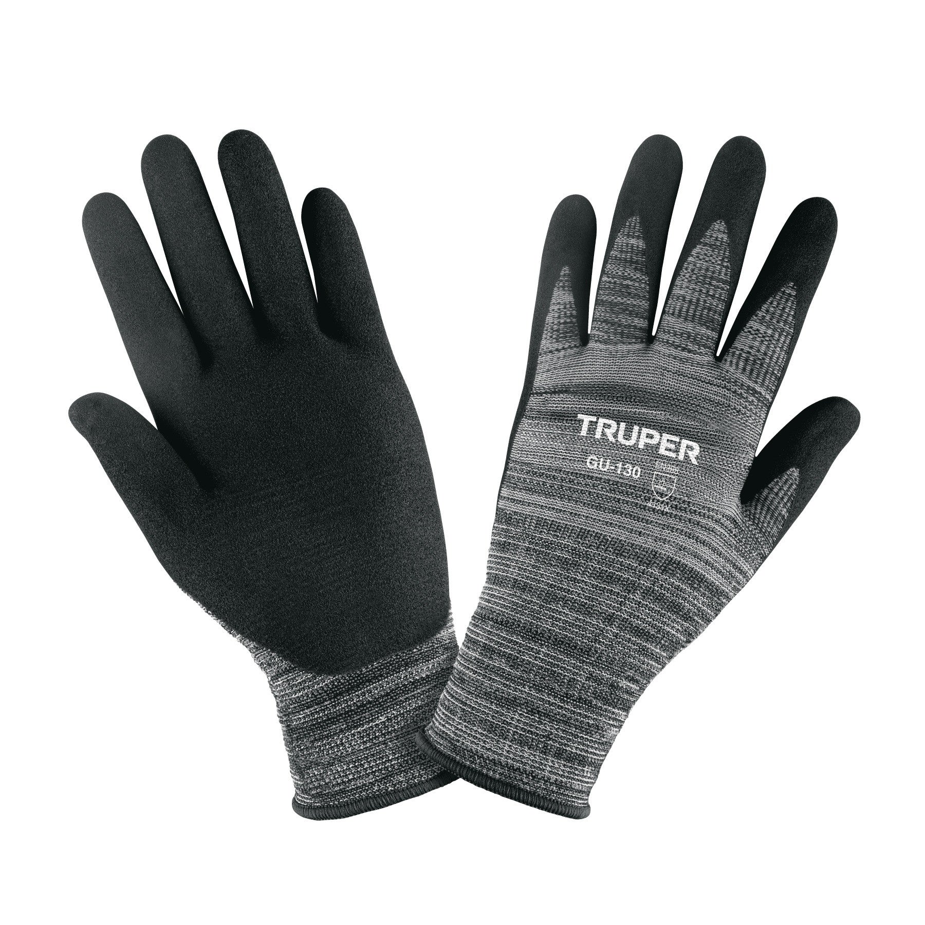 Guantes de nylon recubiertos de nitrilo arenoso XCH Truper