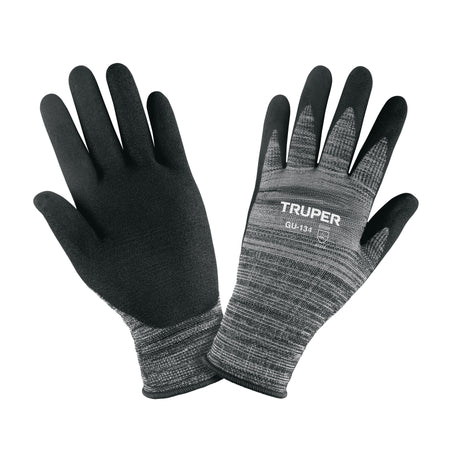 Guantes de nylon recubiertos de nitrilo arenoso XG Truper