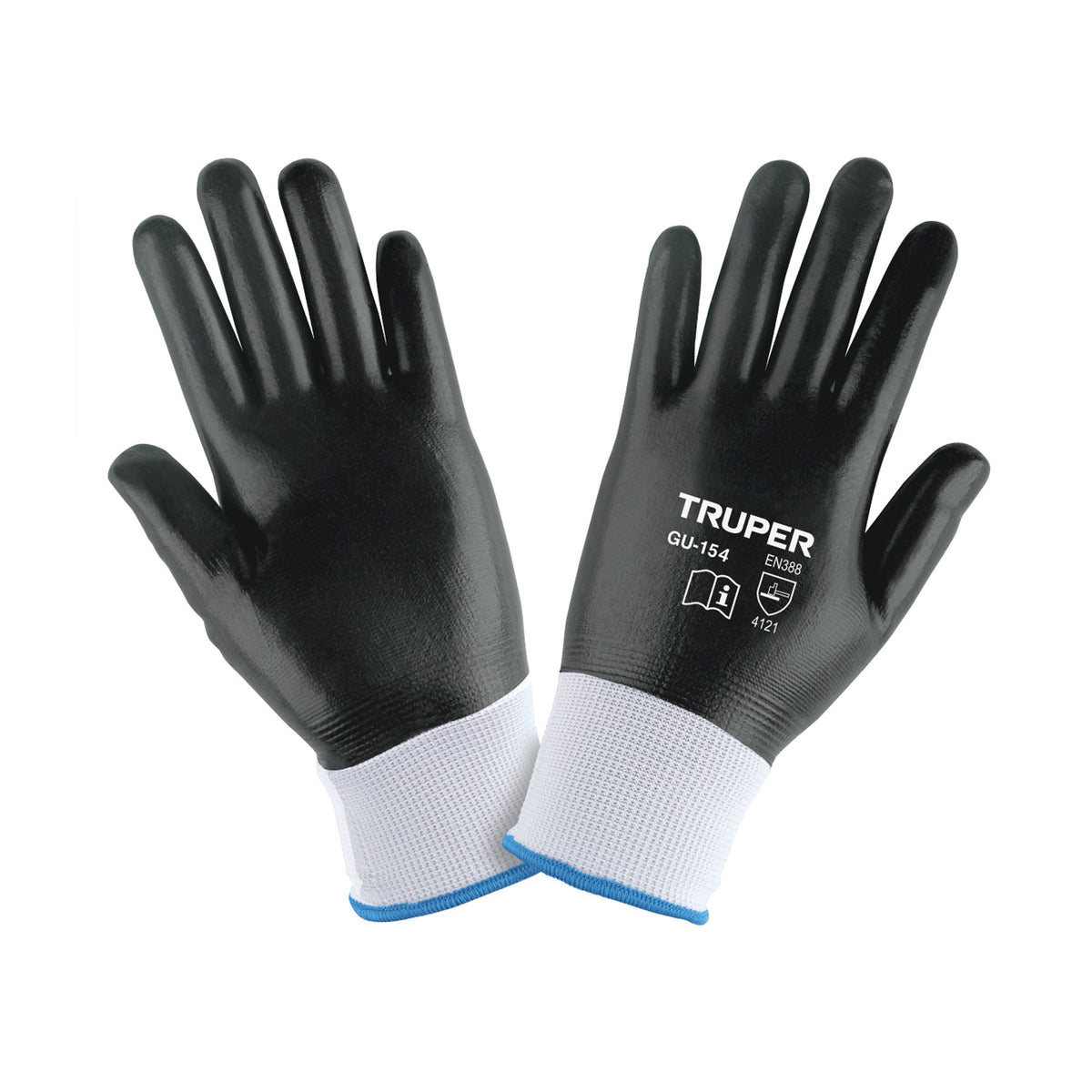 Guantes de poliester con recubrimiento de nitrilo XG Truper