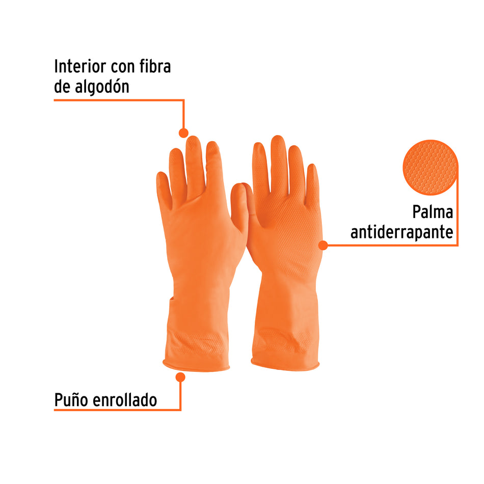 Guantes de latex para limpieza extra grandes Truper