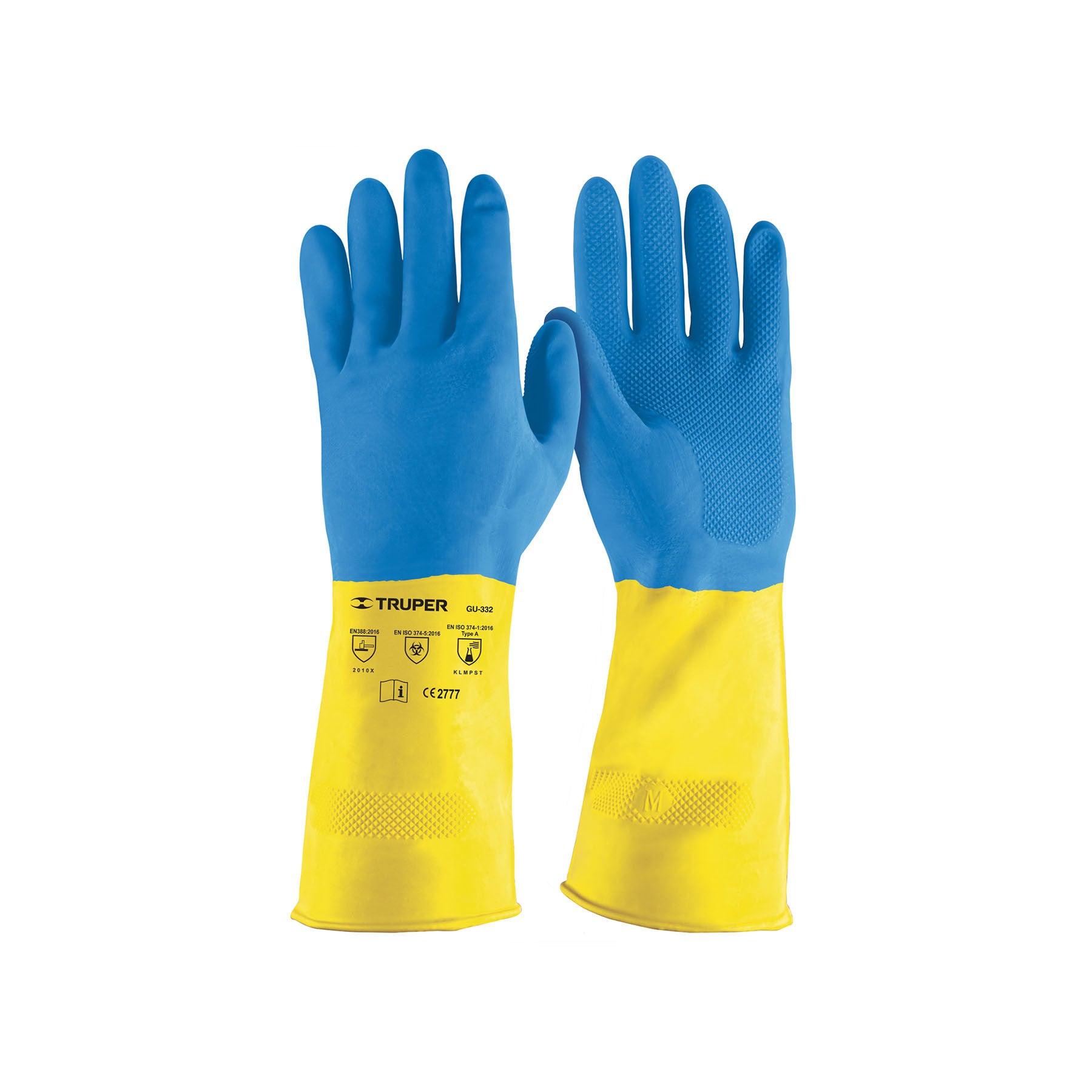 Guantes de latex reforzados para limpieza XG Truper