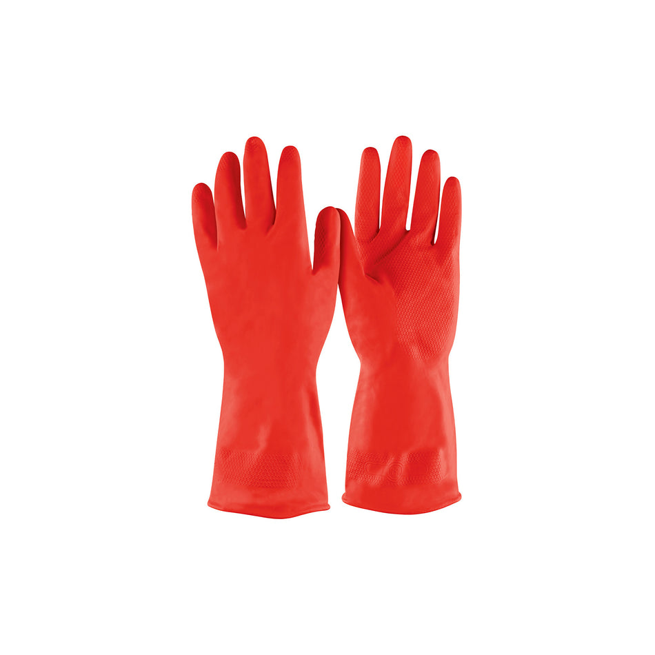 Guantes de latex para limpieza rojos XCH Pretul