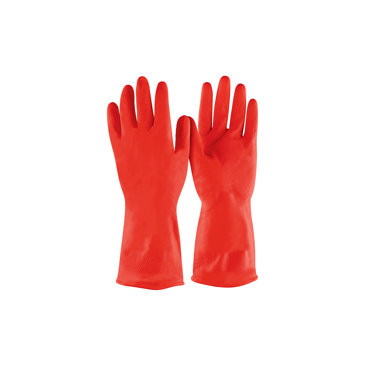 Guantes de latex para limpieza rojos Pretul XG