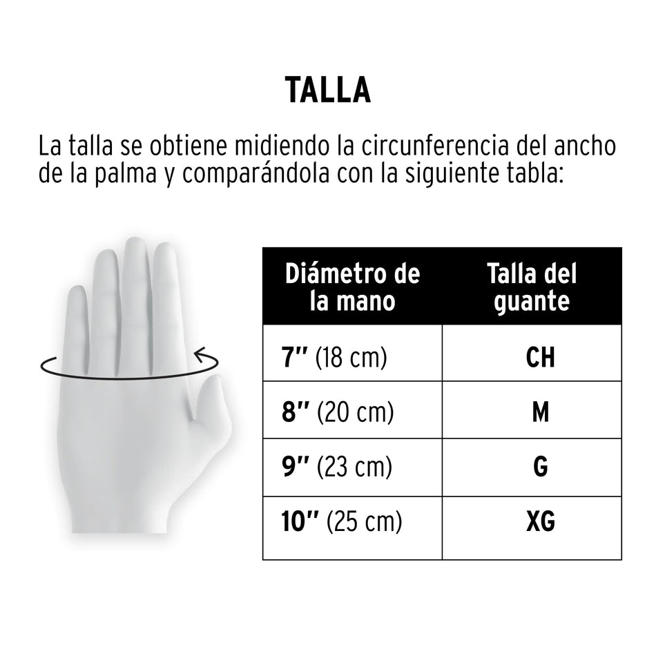 Guantes de poliester recubiertos de latex XG Truper