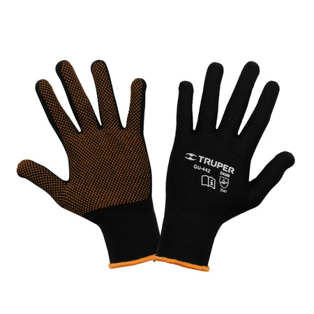 Guantes de poliester con puntos de PVC en palma TRUPER M