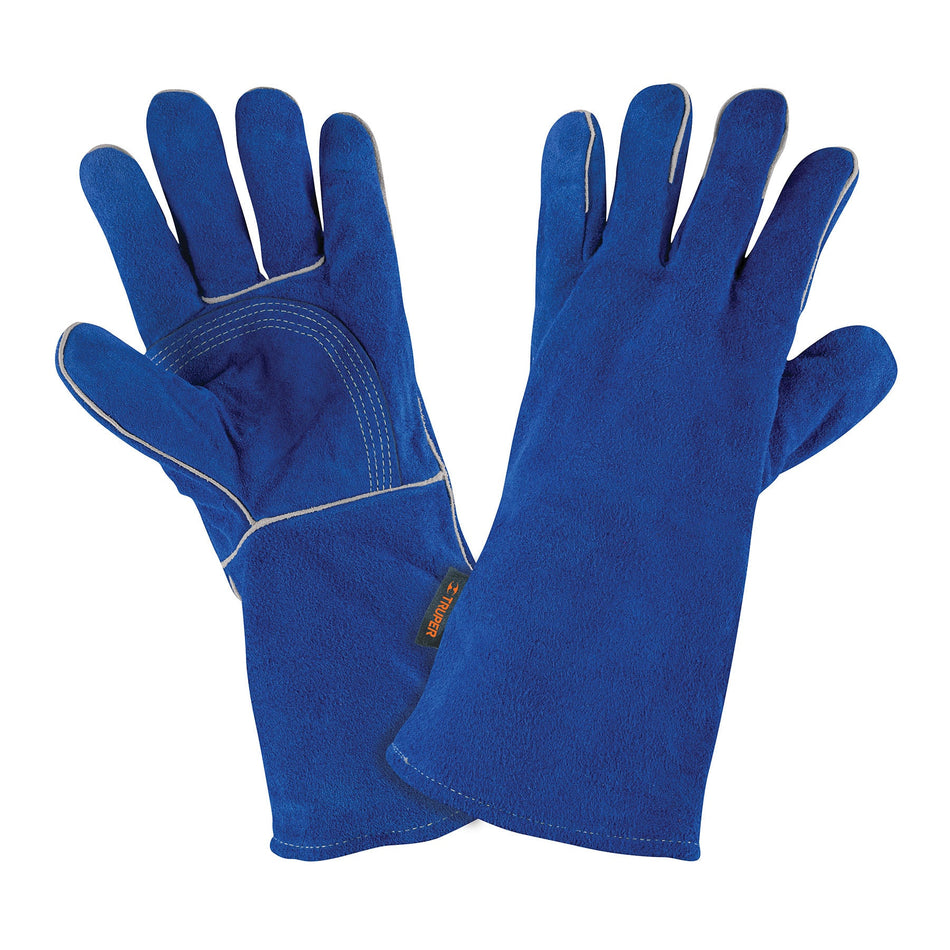 Guantes para soldador reforzados azules TRUPER