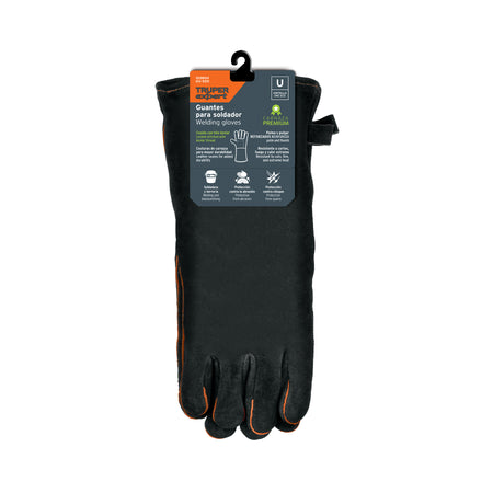 Guantes negros reforzados para soldador TRUPER EXPERT
