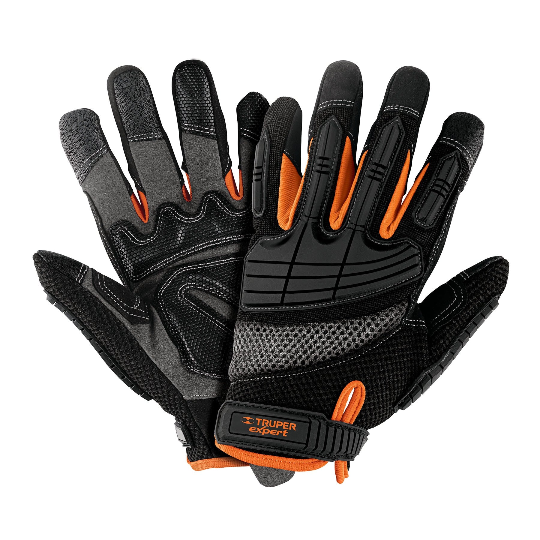 Guantes para mecanico con proteccion anti-impacto TRUPER