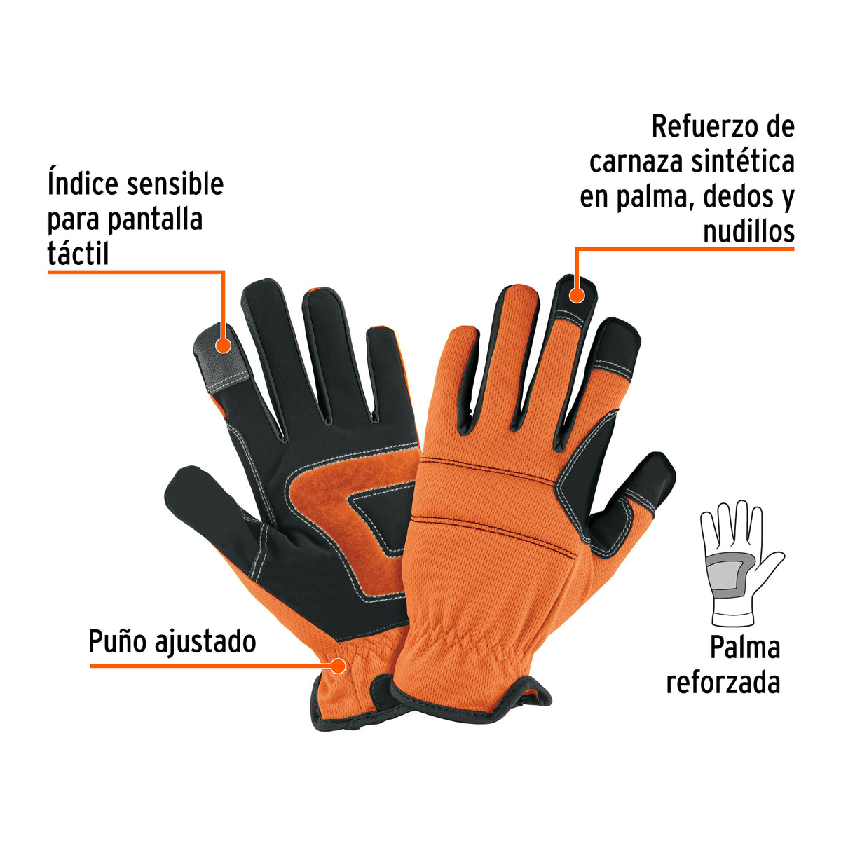 Guante de mecanico para mujer unitalla TRUPER