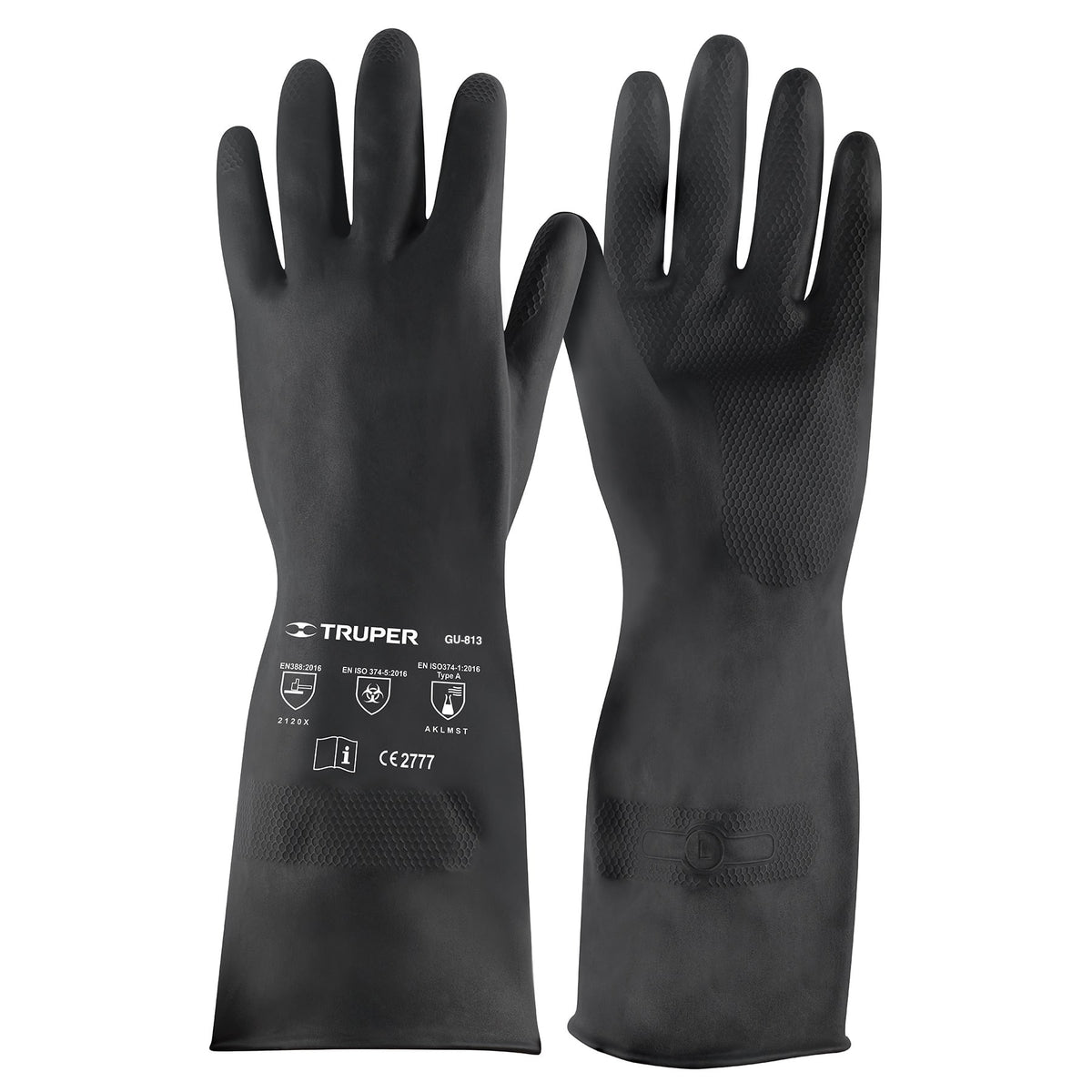 Guantes de neopreno para manejo de quimicos TRUPER G