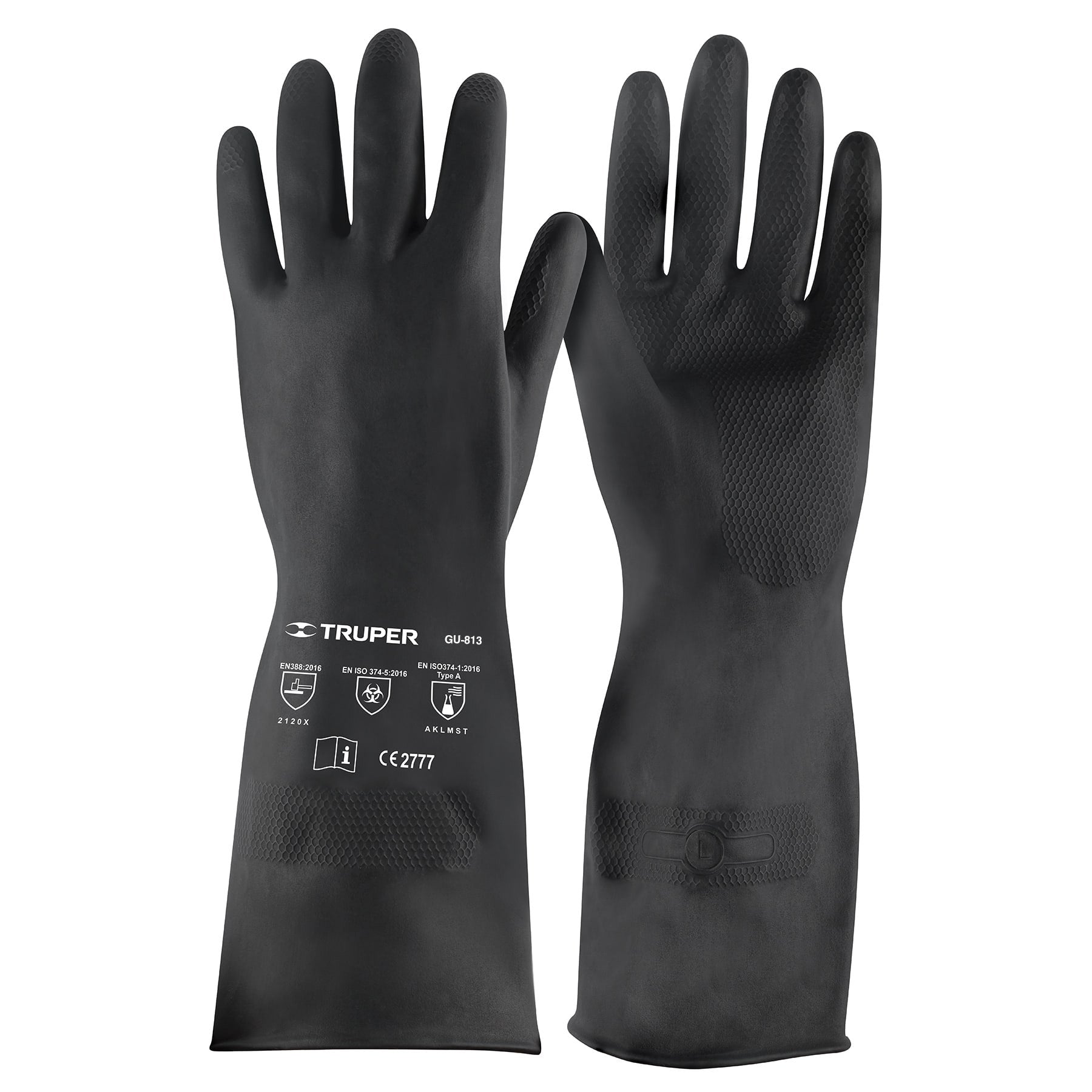 Guantes de neopreno para manejo de quimicos TRUPER G