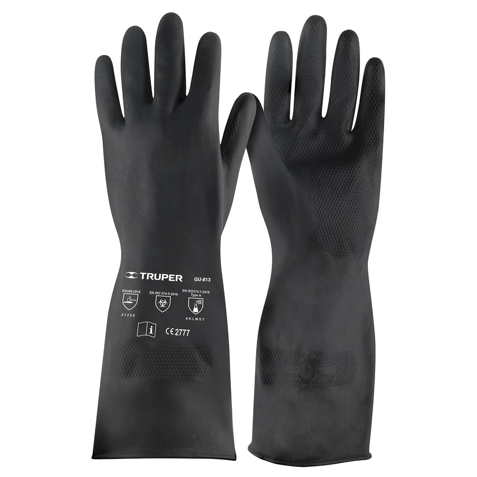 Guantes de neopreno para manejo de quimicos TRUPER G