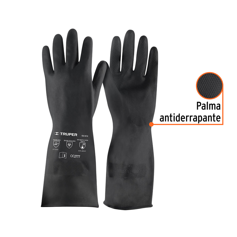 Guantes de neopreno p/manejo de quimicos XG Truper
