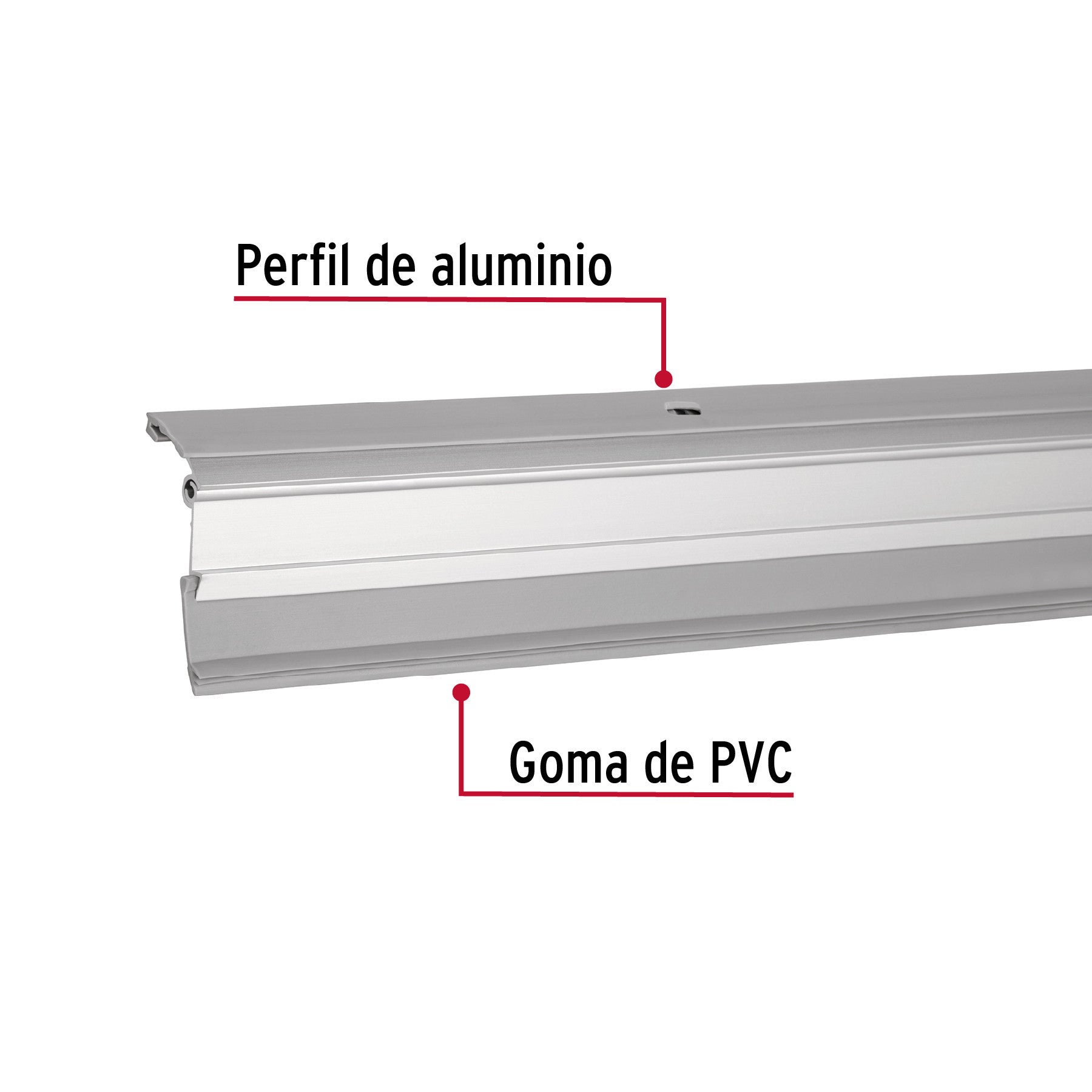 Guardapolvo automático 100 cm aluminio, HERMEX 100 cm