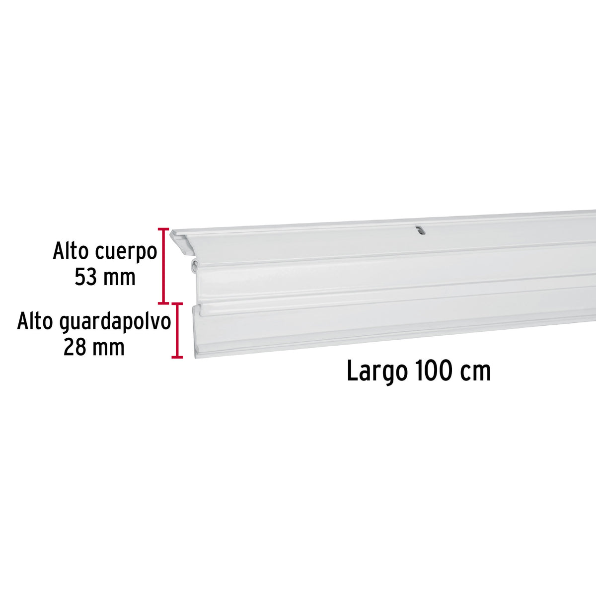 Guardapolvo automático 100 cm blanco, HERMEX 100 cm, blanco