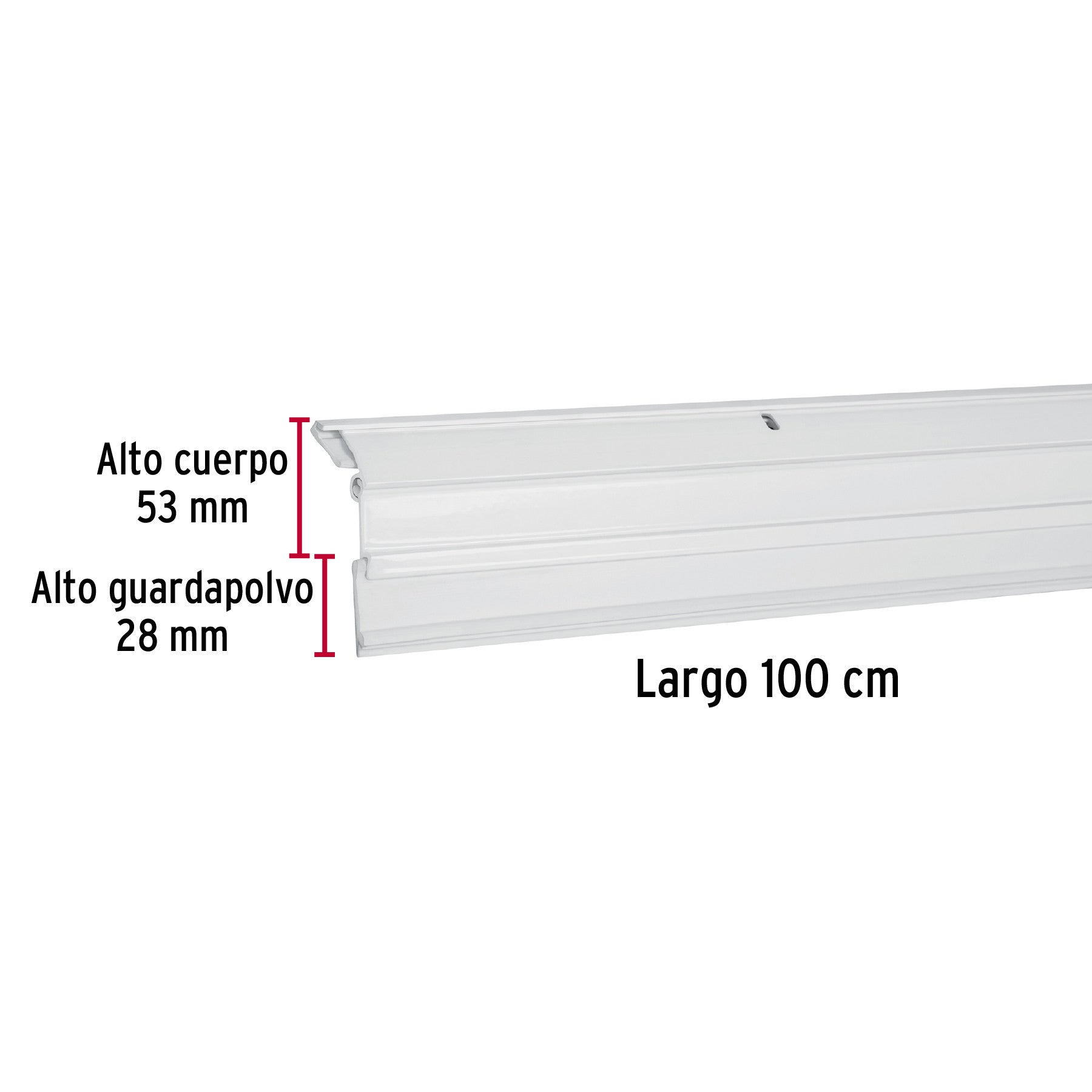 Guardapolvo automático 100 cm blanco, HERMEX 100 cm, blanco