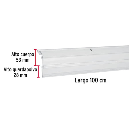 Guardapolvo automático 100 cm blanco, HERMEX 100 cm, blanco