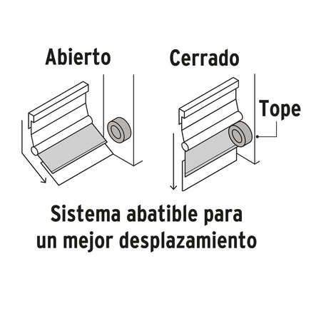 Guardapolvo automático 100 cm dorado, HERMEX 100 cm