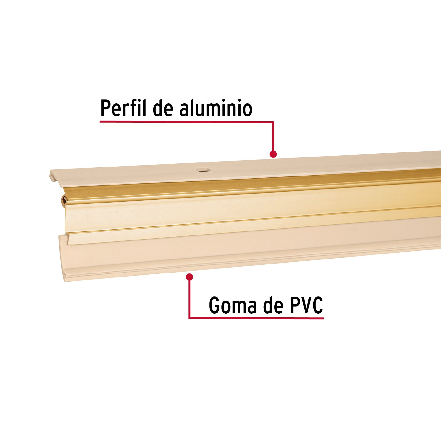Guardapolvo automático 100 cm dorado, HERMEX 100 cm
