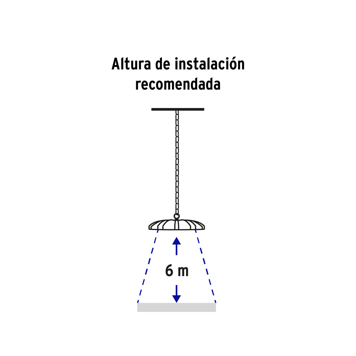 Luminario LED High Bay 100 W 6500 K, VOLTECK