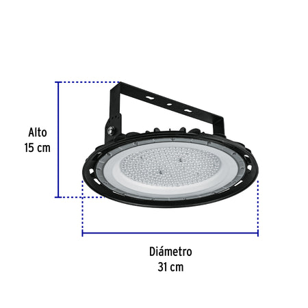 Luminario LED High Bay 150 W 6500 K, VOLTECK