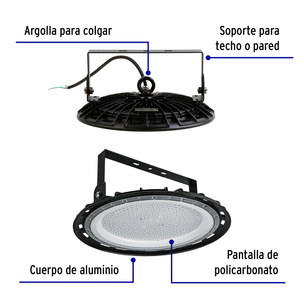 Luminario LED High Bay 200 W 6500 K, VOLTECK