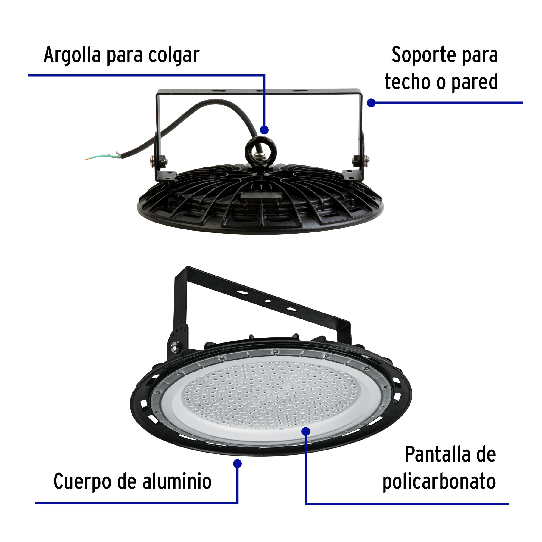 Luminario LED High Bay 200 W 6500 K, VOLTECK