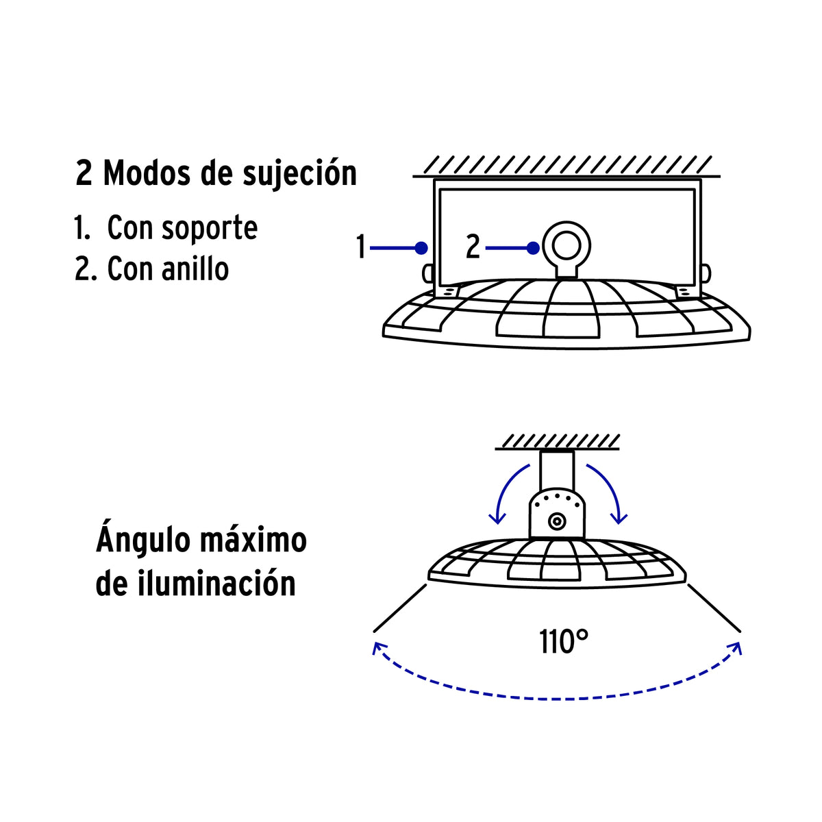 Luminario LED High Bay 200 W 6500 K, VOLTECK