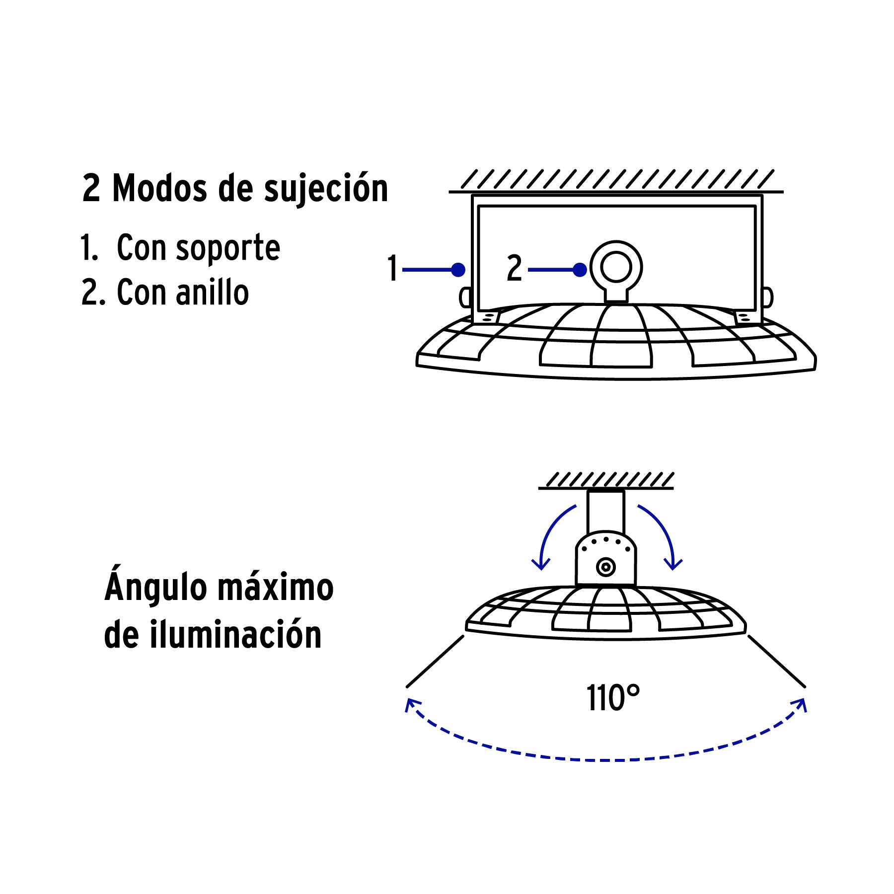 Luminario LED High Bay 200 W 6500 K, VOLTECK