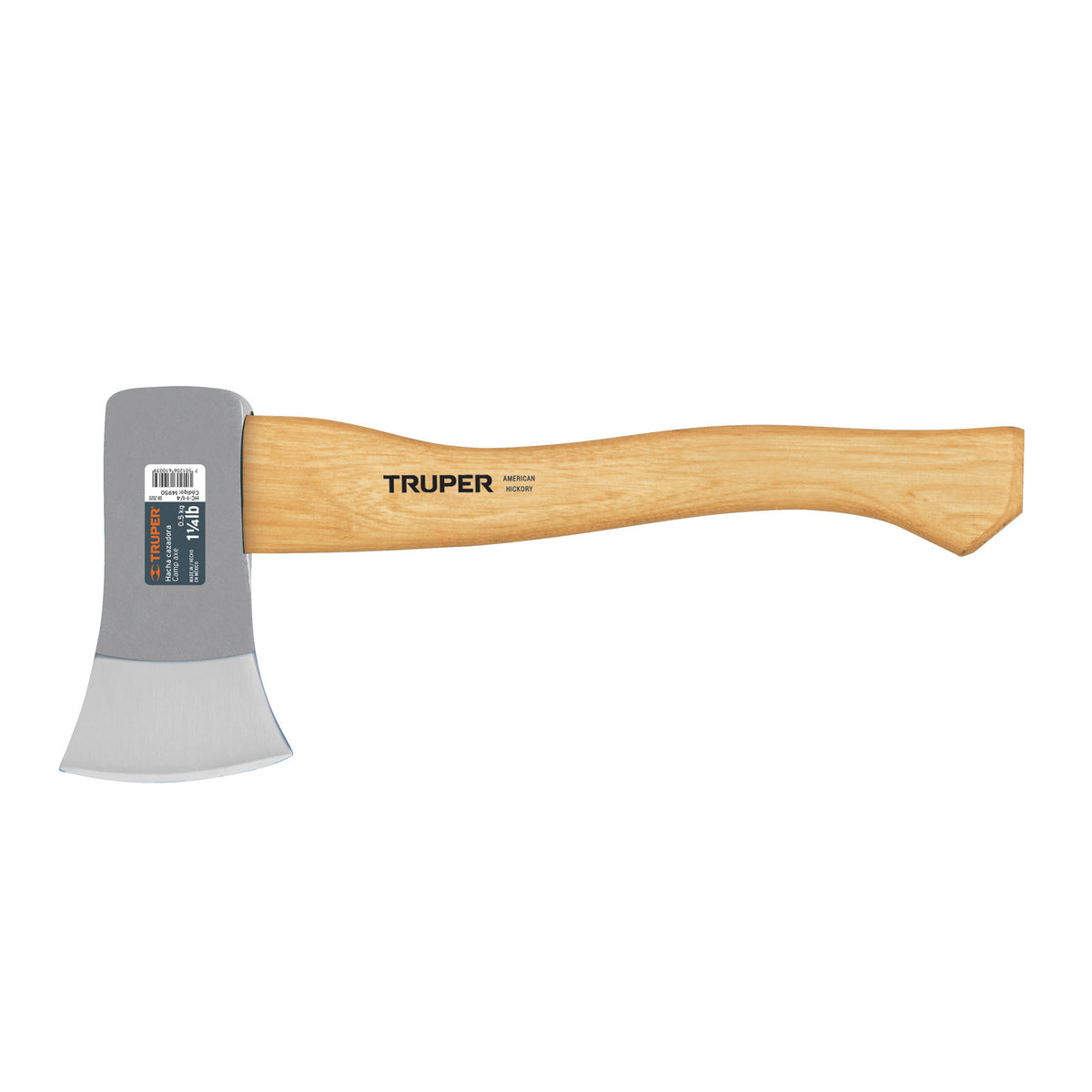 Hacha cazadora 1-1/4 lb, mango hickory 14', TRUPER 1/4 lb, 14'