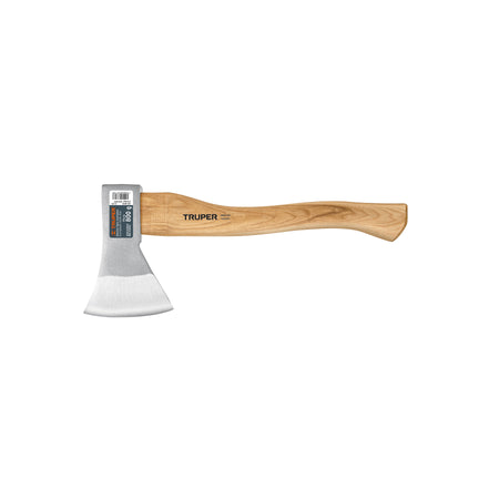 Hacha europea 800 g mango hickory 15" Truper