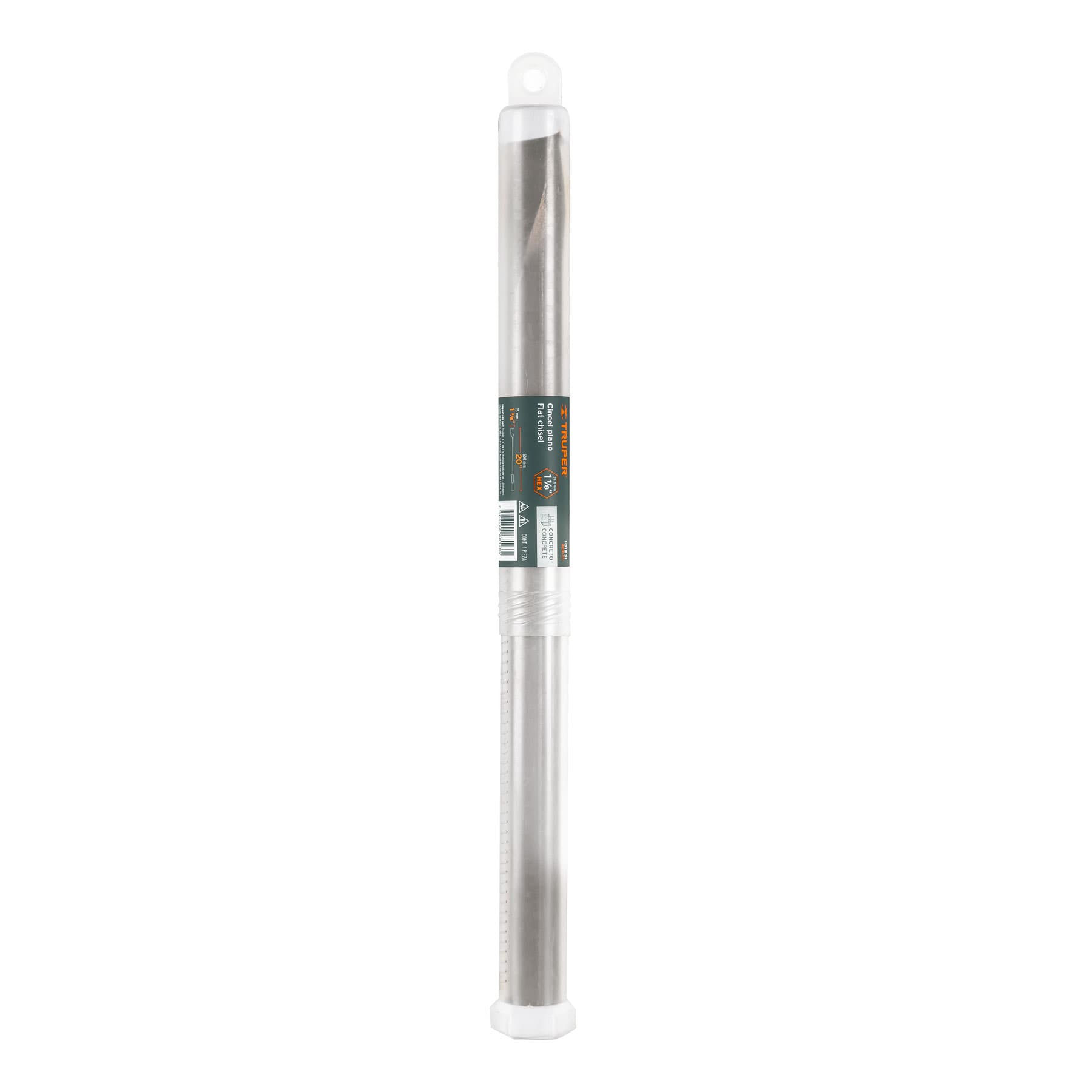 Cincel plano zanco hexagonal de 1-3/8" x 20" Truper