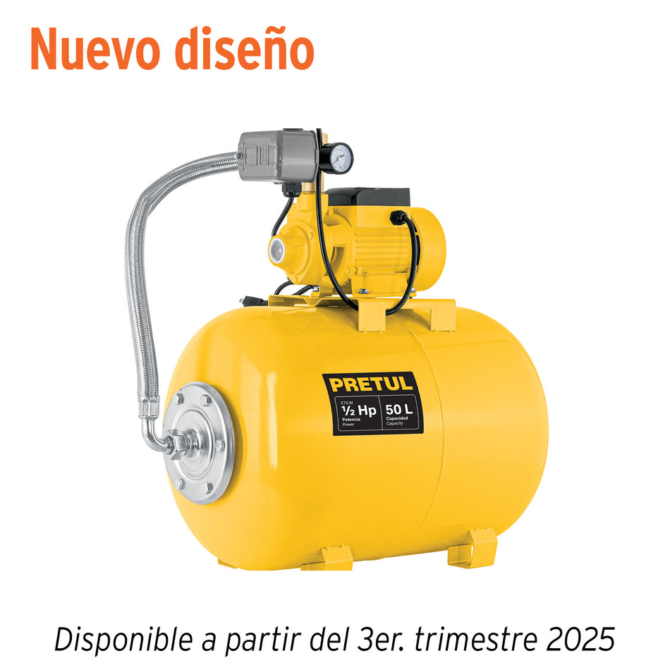 Equipo hidroneumatico bomba periferica PRETUL 50 L
