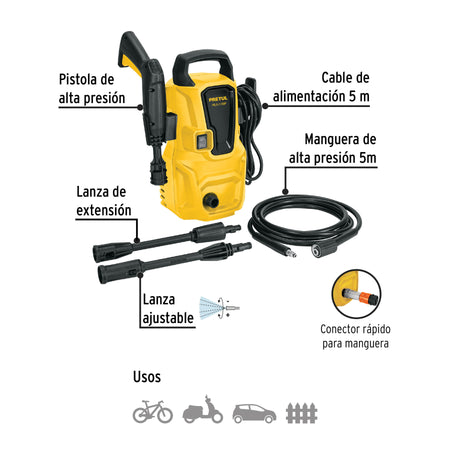 Hidrolavadora electrica 1350 PSI Pretul