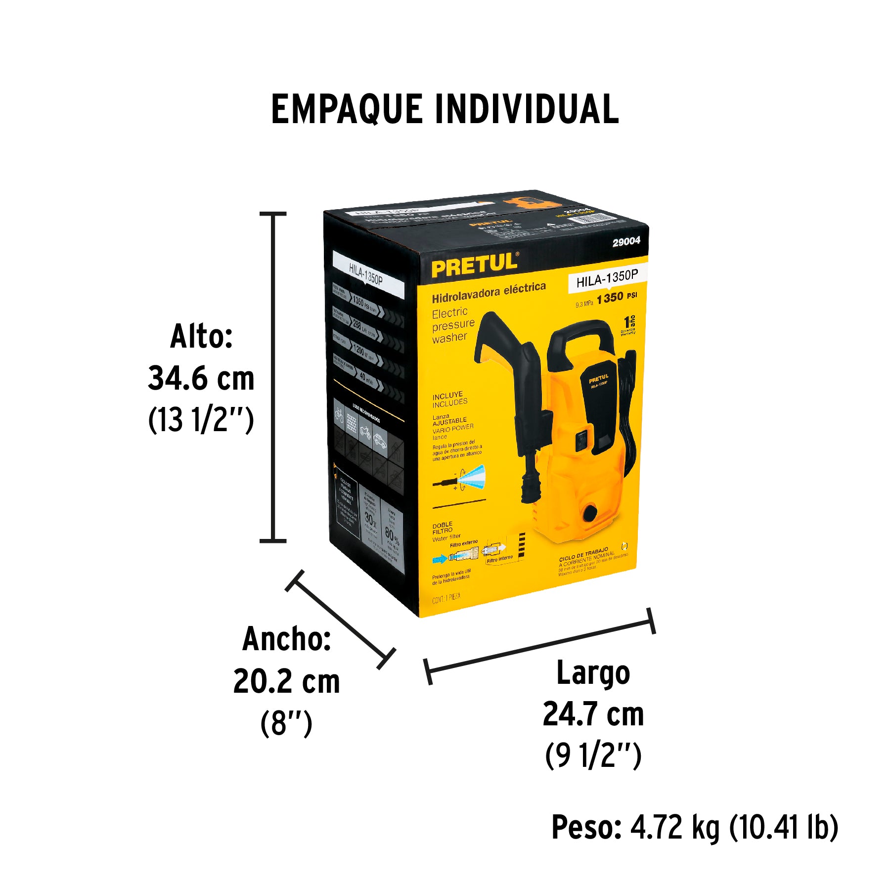 Hidrolavadora electrica 1350 PSI Pretul