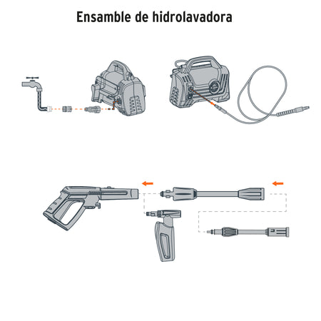 Hidrolavadora electrica compacta 1600 PSI Truper