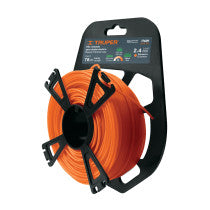 Hilo redondo p/desbrozadora 2.4mmx78m tarjeta tipo carrete