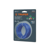 Hilo redondo para desbrozadora 1.6mm x 15m tarjetaTRUPER