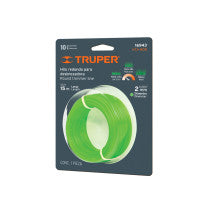 Hilo redondo para desbrozadora 2mm x 15m tarjeta TRUPER