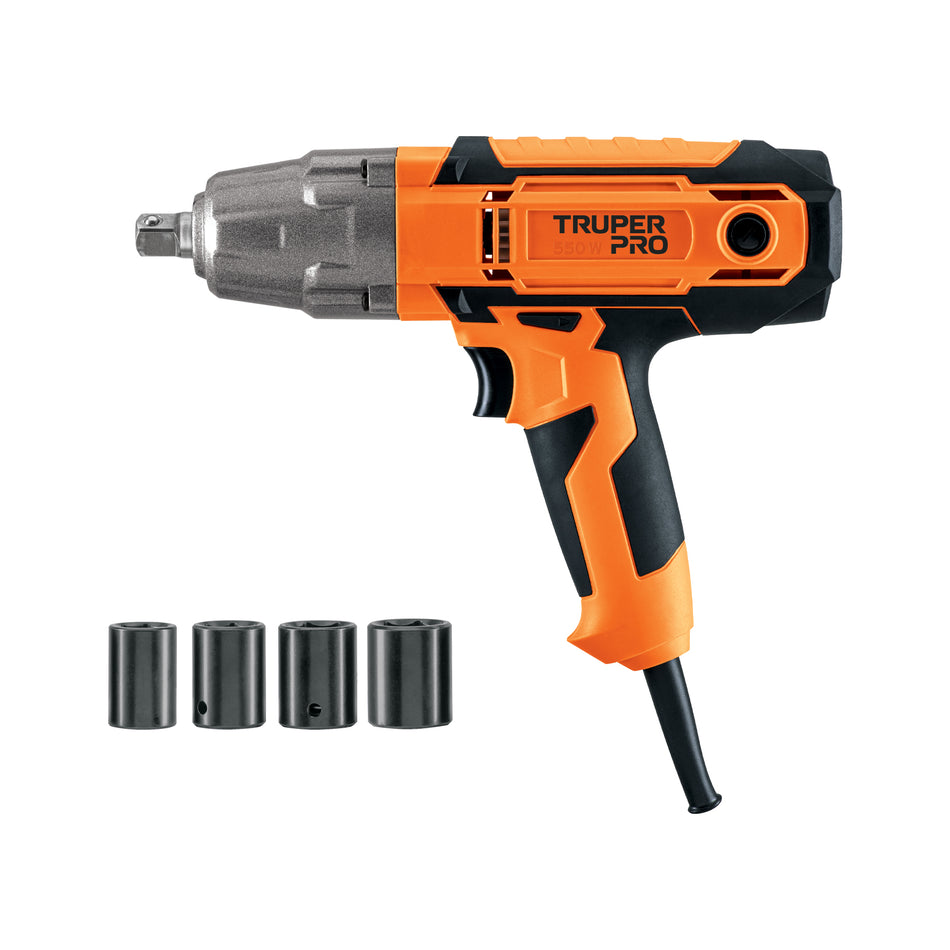 Llave de impacto 1/2' 550W, 258 ft/lb, TRUPER PRO