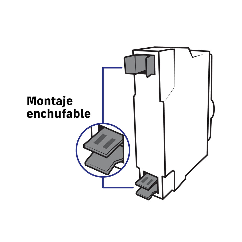 Interruptor de 1 polo 10 A, enchufable en blíster, VOLTECK
