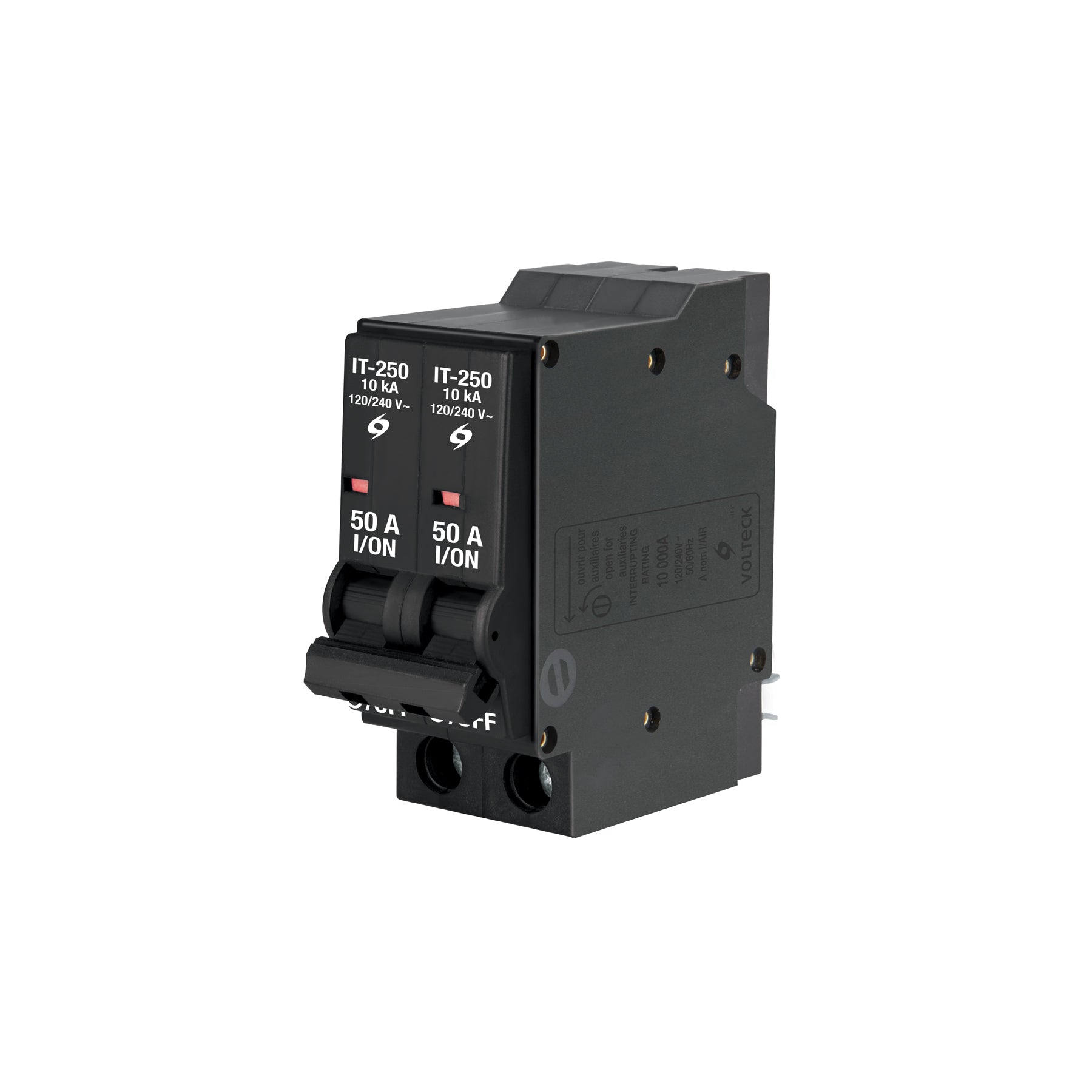 Interruptor de 2 polos 50A, enchufable, VOLTECK