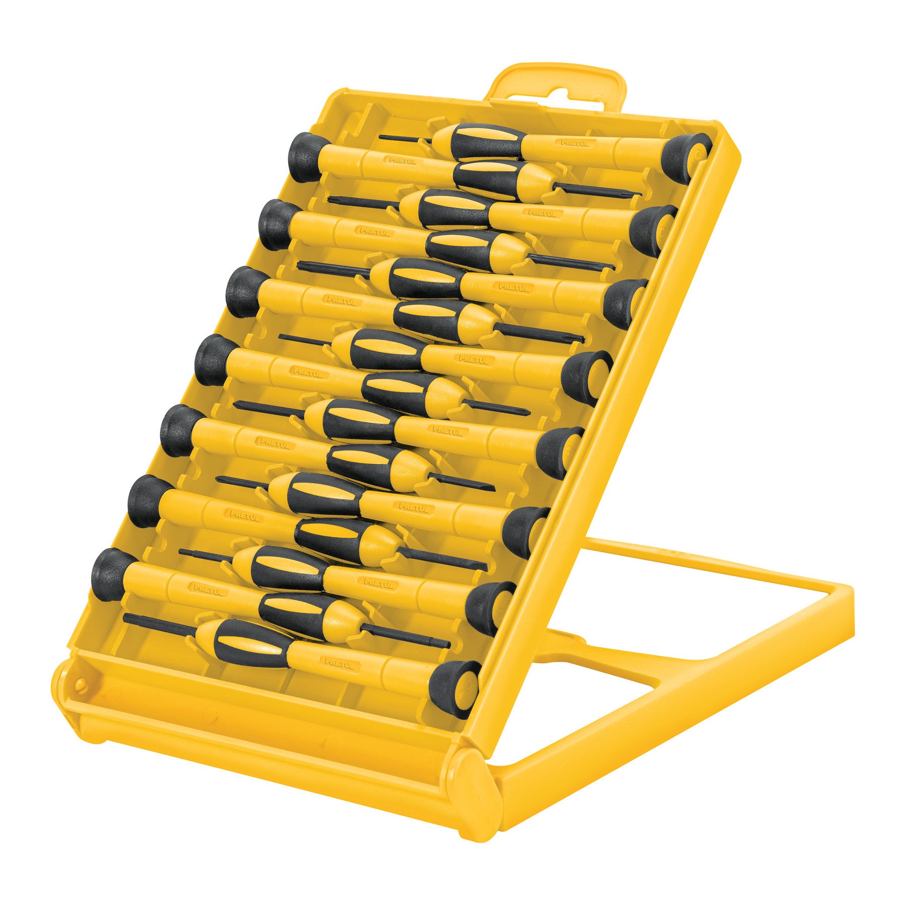 Juego con 15 desarmadores de precision Pretul