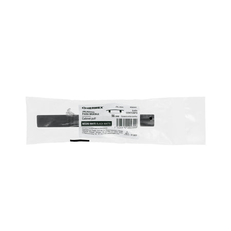 Jaladera de 96mm, línea Contempo, negro, HERMEX 96mm, negro