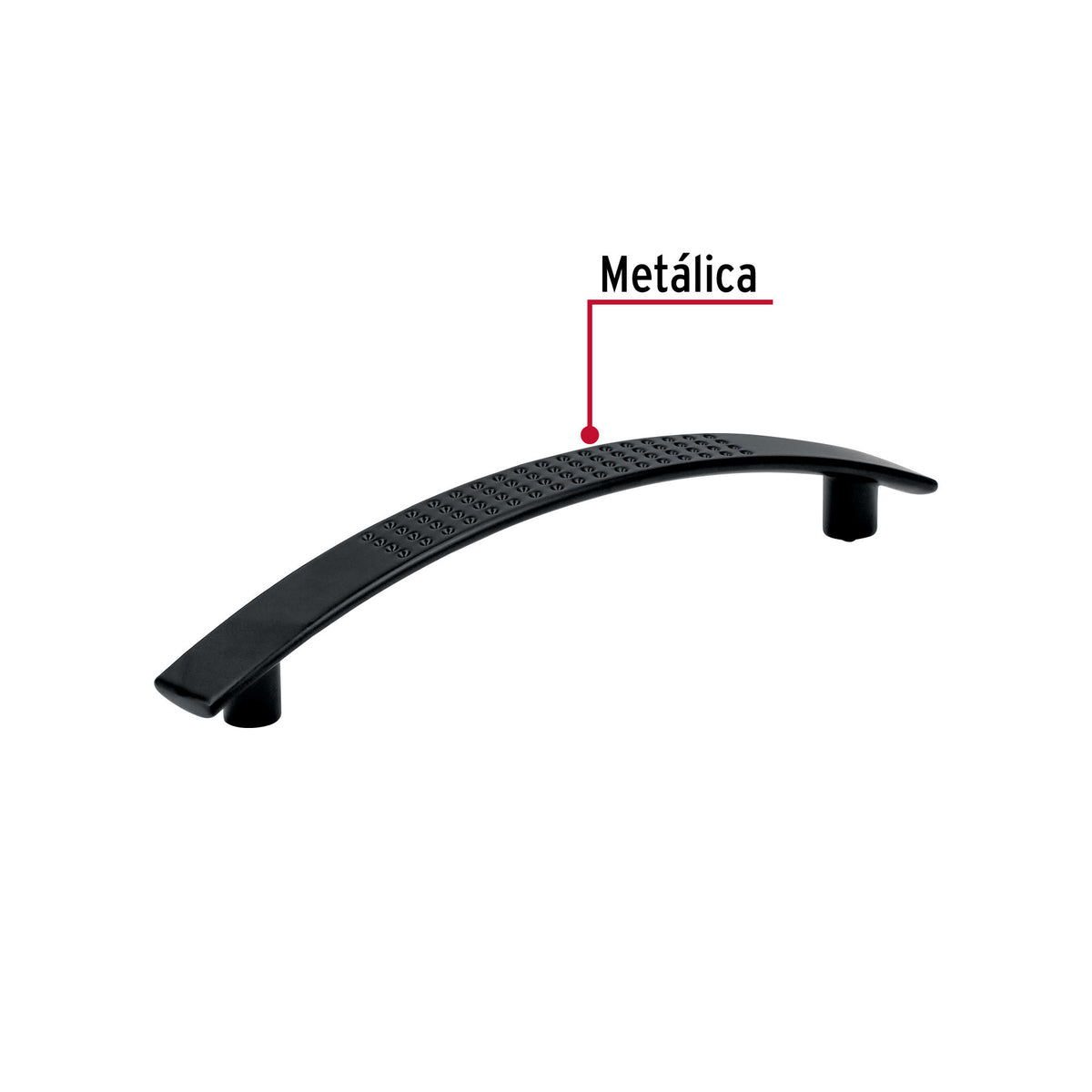 Jaladera de 96mm, línea Contempo, negro, HERMEX 96mm, negro