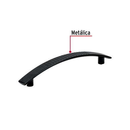 Jaladera de 96mm, línea Contempo, negro, HERMEX 96mm, negro