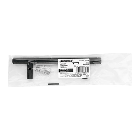 Jaladera de acero, 96mm, línea Cilindro, negro, HERMEX 96mm, negro