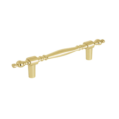 Jaladera metalica de 76mm estilo "Colonial" laton brillante