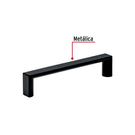Jaladera de 96mm, línea Andamio, negro, HERMEX 96mm, negro